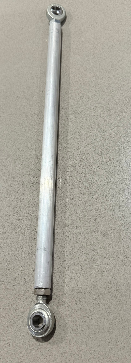 11 3/4" Tie Rod 3/8 UNF Steel Rod Ends, Aluminium Rods